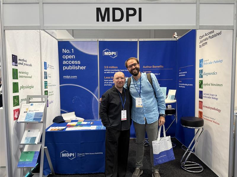 diagnostic_mdpi's tweet image. 📢The 37th European Congress of Pathology has officially started! #ECP2025 #pathology 
We thank everyone who has already stopped by our booth and shared ideas with us.🙌
🤝Don't miss the chance to discuss with our colleagues Marcin and Christina! Booth#13 (Hall X5)