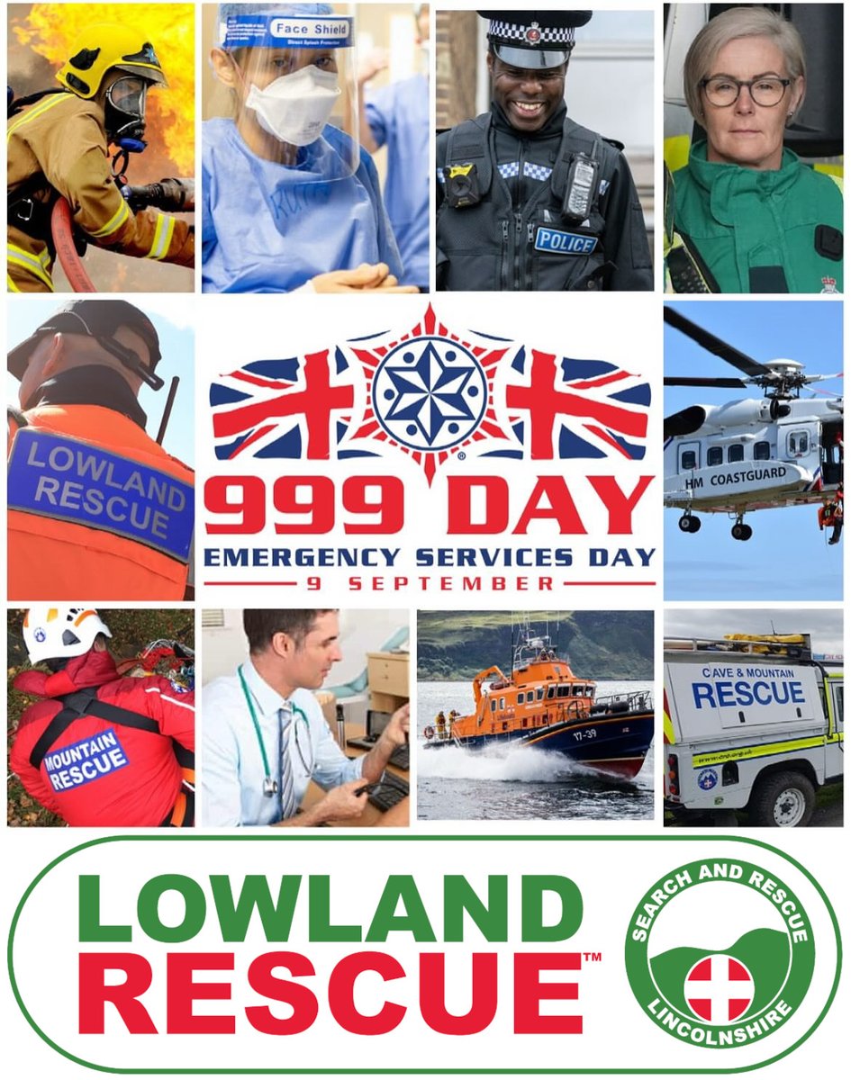 🚨 On #999Day we say thank you to our amazing partner agencies – Police, Fire, Ambulance, Coastguard, NHS, and fellow volunteers.

We’re proud to work alongside you, helping people in their time of need here in Lincolnshire. 🧡💙❤💚

#999Day #Team999 #Lincolnshire