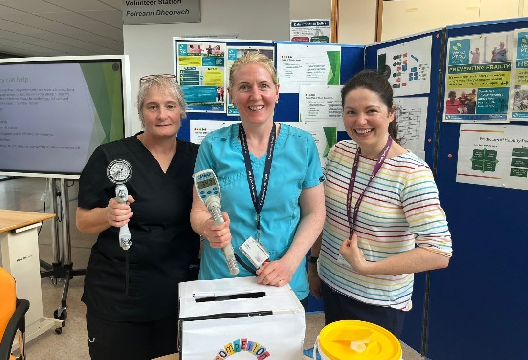 Carlow Kilkenny ICPOP (@cwkkicpop) on Twitter photo Our physio Lorna Crowley & physio assistant Elizabeth Evans were in <a href="/lukes_ck/">St. Luke's General Hospital Carlow/Kilkenny</a> yesterday to mark World Physiotherapy Day 2025 and to promote the role of physiotherapy in the ageing process. This years theme was “Healthy ageing, falls prevention and preventing frailty”. Our physio Lorna Crowley & physio assistant Elizabeth Evans were in <a href="/lukes_ck/">St. Luke's General Hospital Carlow/Kilkenny</a> yesterday to mark World Physiotherapy Day 2025 and to promote the role of physiotherapy in the ageing process. This years theme was “Healthy ageing, falls prevention and preventing frailty”.