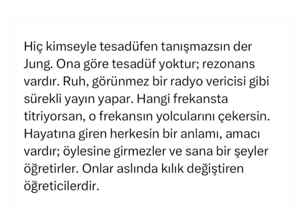 İnsan karşılaştığı kişilerin kalıntısıdır günün sonunda der Freud. Tam da öyle.