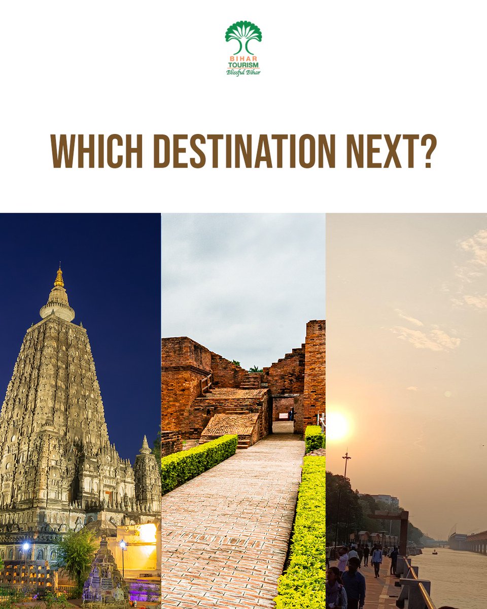 TourismBiharGov's tweet photo. Your next destination might just be here!!

#BiharTourism #bihar #blissfulbihar #IncredibleBihar #VisitBihar #ExploreBihar #SpiritualBihar #HeritageTrail #HiddenGemsofBihar #TravelIndia #exploremore #viralpost2025 

@MLARajuSingh @singh_loke34264 @tourismgoi @incredibleindia