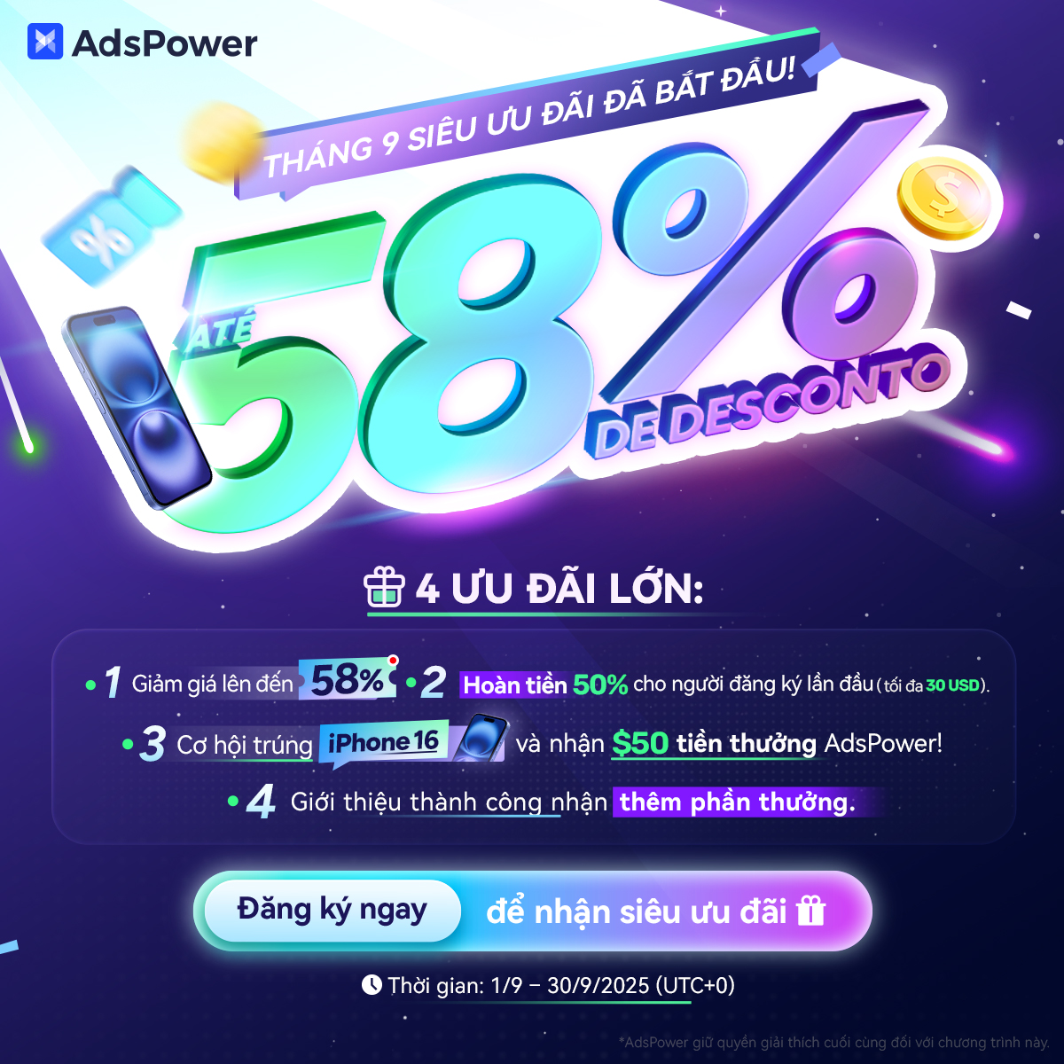 AdspowerVN (@adspowervn88) on Twitter photo Super September sắp đến — AdsPower!
🎉 Chúc mừng <a href="/tyler_thehodler/">Tyler ₿ Nguyen</a> <a href="/ref6123/">Tuấn Đặng 🐉 $MON</a> nhận thẻ Shopee trị giá 400.000₫!
🎁 <a href="/inSec8386/">Ku 💎 | Crypto 🧠🚀</a> <a href="/tyler_thehodler/">Tyler ₿ Nguyen</a> mỗi người nhận $10 bonus!
🎊 Quà sẽ được gửi qua DM trong 2 ngày làm việc.
🔁 Like & RT để có cơ hội nhận quà!
#adspower Super September sắp đến — AdsPower!
🎉 Chúc mừng <a href="/tyler_thehodler/">Tyler ₿ Nguyen</a> <a href="/ref6123/">Tuấn Đặng 🐉 $MON</a> nhận thẻ Shopee trị giá 400.000₫!
🎁 <a href="/inSec8386/">Ku 💎 | Crypto 🧠🚀</a> <a href="/tyler_thehodler/">Tyler ₿ Nguyen</a> mỗi người nhận $10 bonus!
🎊 Quà sẽ được gửi qua DM trong 2 ngày làm việc.
🔁 Like & RT để có cơ hội nhận quà!
#adspower