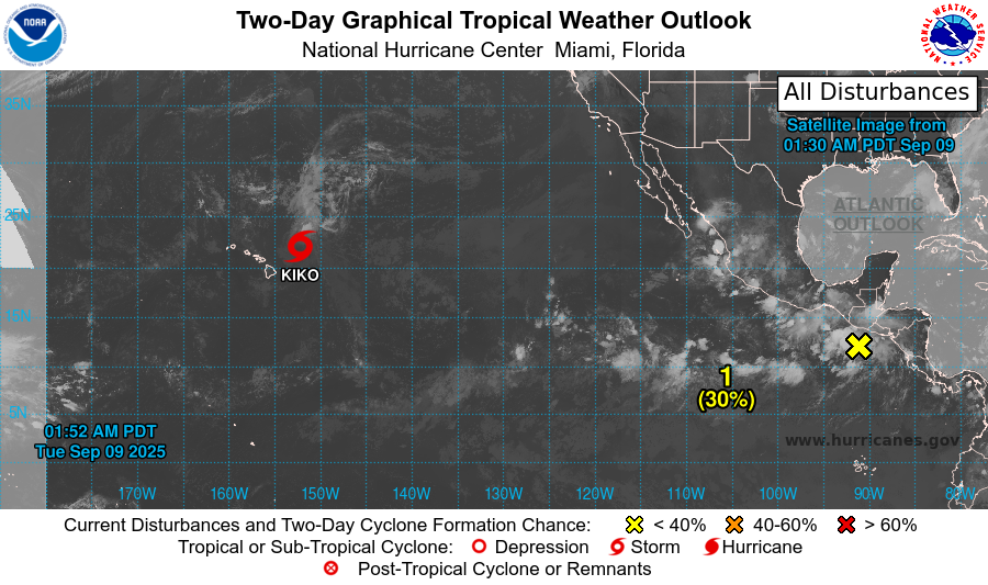 Muvyuiharuka's tweet image. Tropical Storm #11E #Kiko

NHC. 2025.09.09. UTC 06:00Z 50kts 🐱 1004hpa