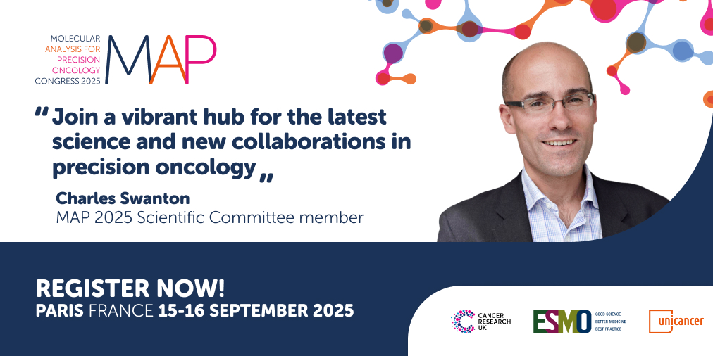 👉 Charles Swanton says MAP 2025 is a hub for the latest science and new collaborations. Discover breakthroughs, connect with peers, and be part of the future of precision oncology, from 15 to 16 September in Paris, France. #MAP2025

🔗 ow.ly/Rz7W50WQ64N