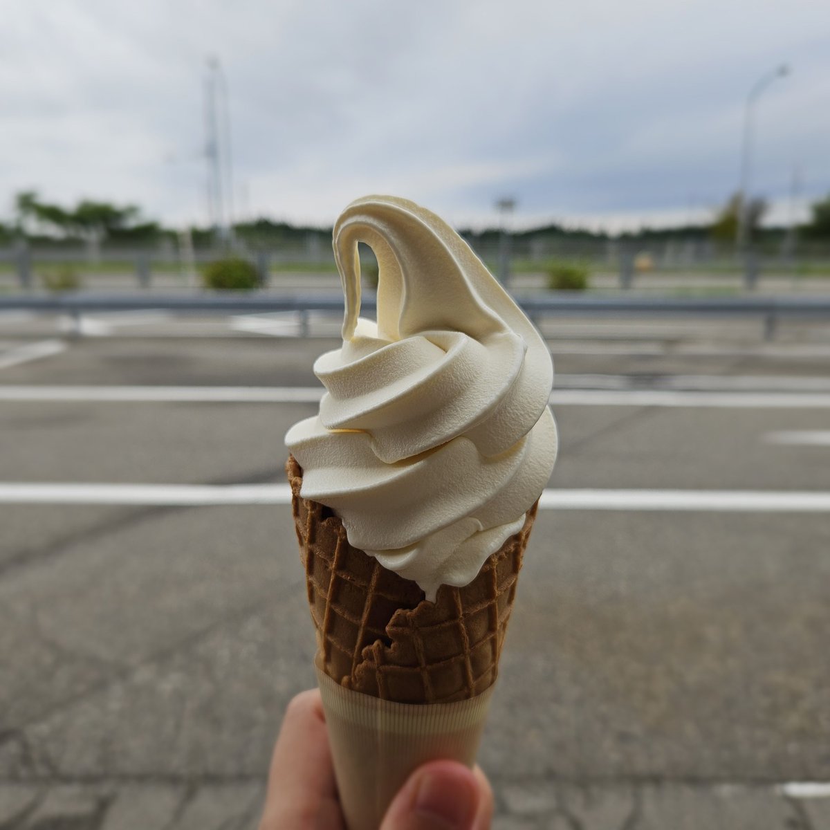 minami_waka's tweet image. 能登路の行き帰り。行きは金沢市内の直売所で買った葡萄をもしゃもしゃ食べながら。帰りは恒例 西山SAのソフトクリーム。
#oek #輪島公演 #宮川彬良