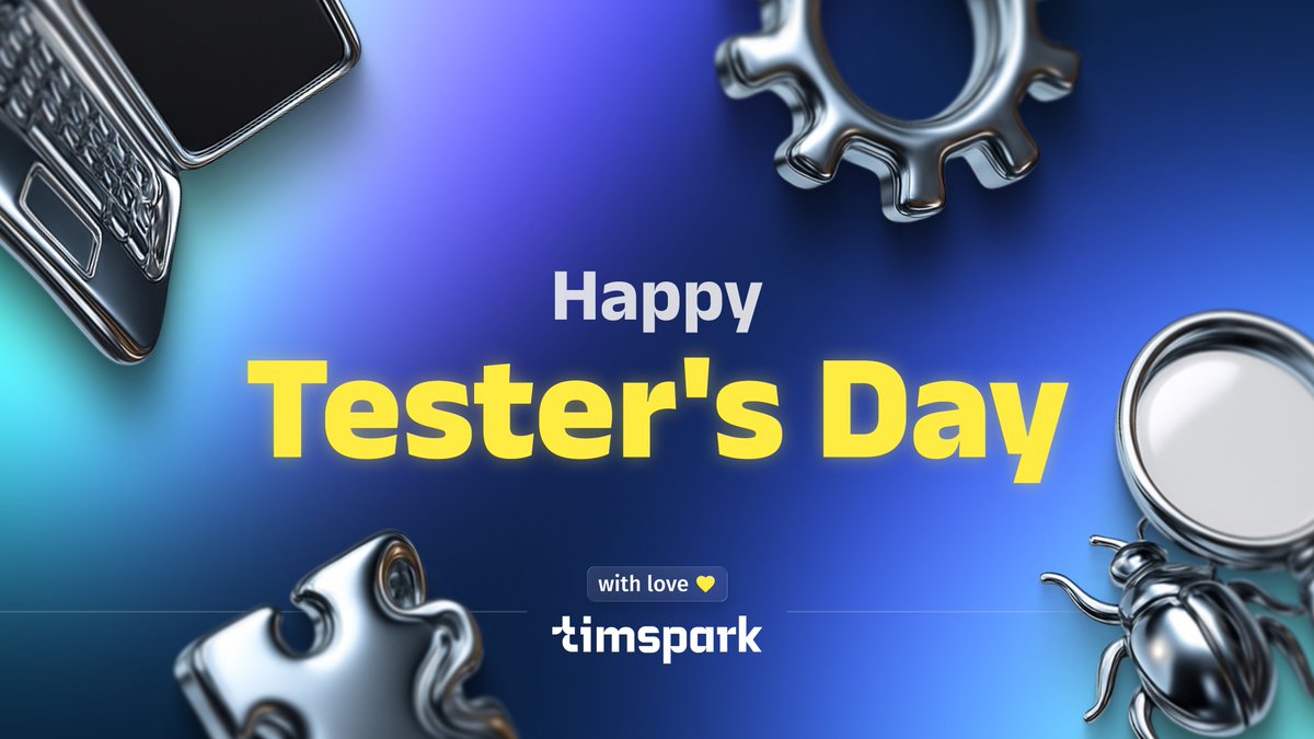 timspark_com's tweet image. Here’s to all testers – past, present, and future – who keep turning chaos into reliability. You make tech better, one “debug” at a time.

🐞✨ Happy Tester’s Day 2025!

#TestersDay #Timspark