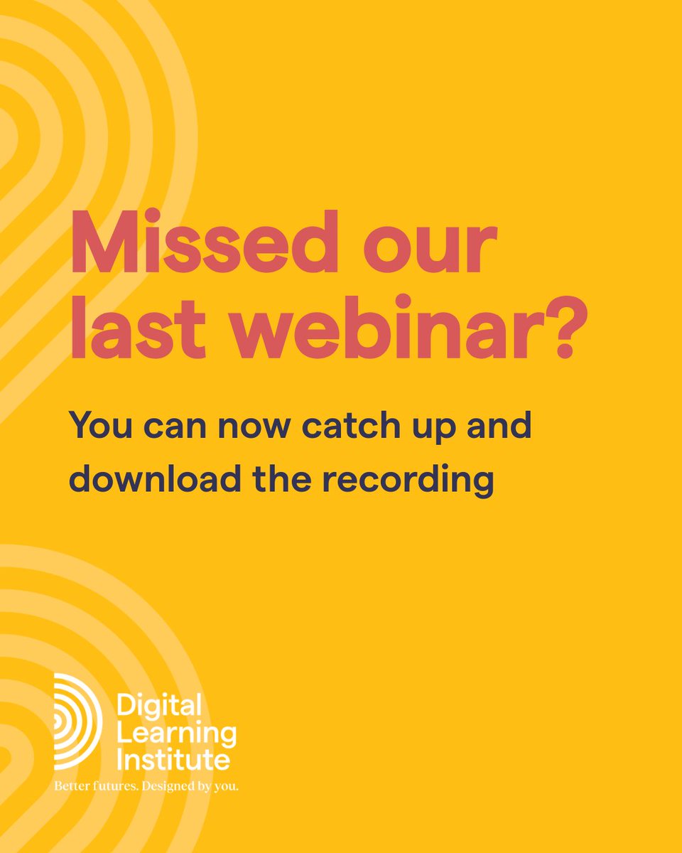 🎥 Now available to download

Design smarter, not just prettier.

Download the session today and take your learning design strategy to the next level.

🔗 eu1.hubs.ly/H0mRB3f0

#LearningDesign #ExperienceDesign #EdTech #LXD #DigitalLearning #InstructionalDesign