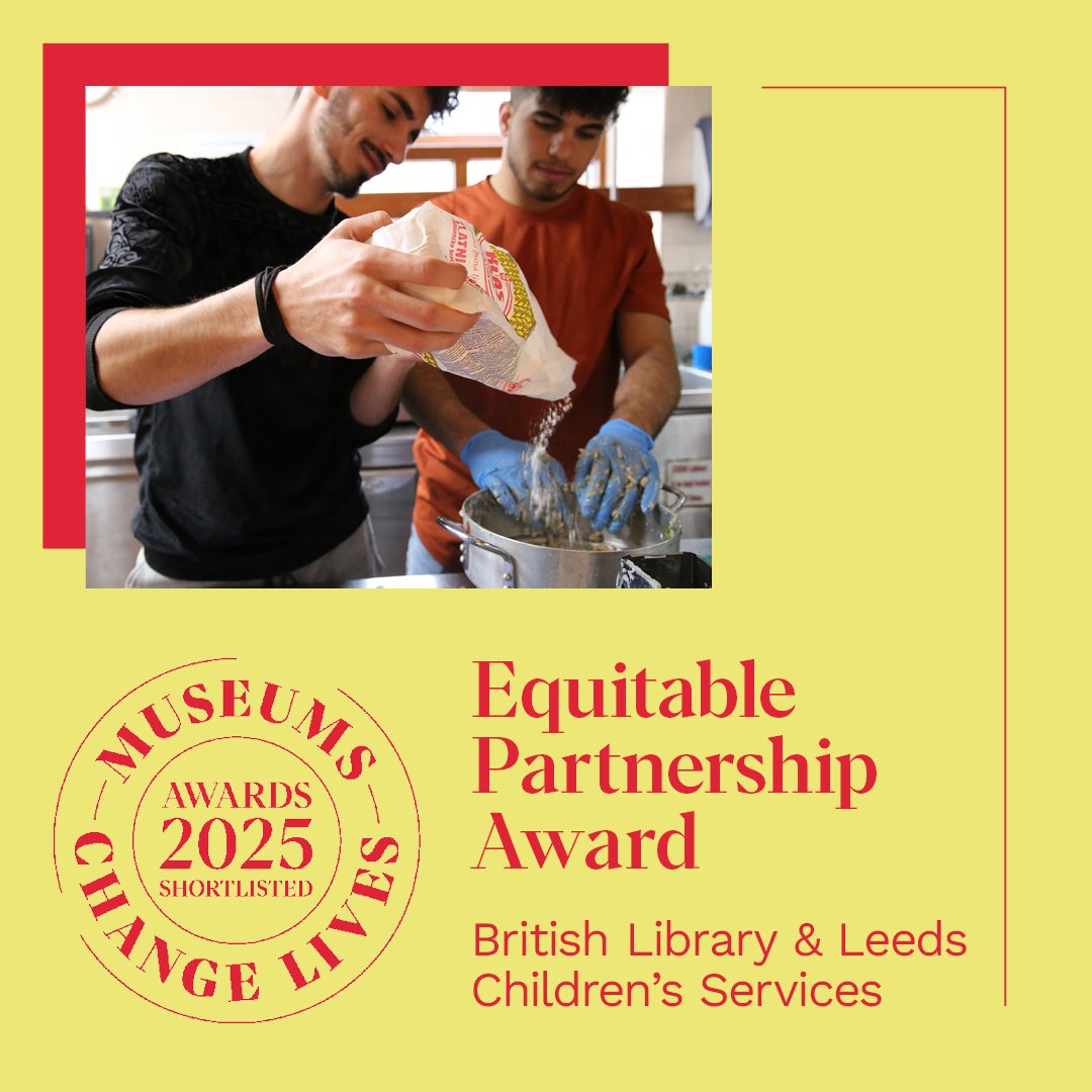 BL_Learning's tweet image. Our partnership with Leeds Children&apos;s Services has been shortlisted for the Equitable Partnership Award at the Museums Change Lives Awards 2025! The awards will be announced in a ceremony at #Museums2025 
Find out more via mus.ms/awards2025 @MuseumsAssoc