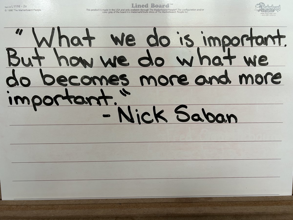 What you do matters. 
How you do it determines the result.  
All teams want to win. All team practice. 
It's not about what all teams do but rather it's about the competitiveness and consistency in which they do it. 
Compete. Repeat.
