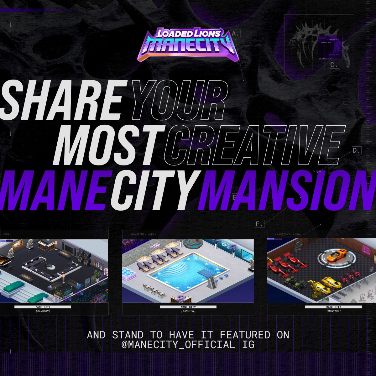 LoadedLions_CDC's tweet image. 🖼️ Show us your most creative Mane City mansion rooms! Take a screenshot of your mansion layout, quote this post and tag @LoadedLions_CDC.

The most creative builds will be featured on our official Mane City IG account instagram.com/manecity_offic…

Your mansion. Your flex. Set it up…