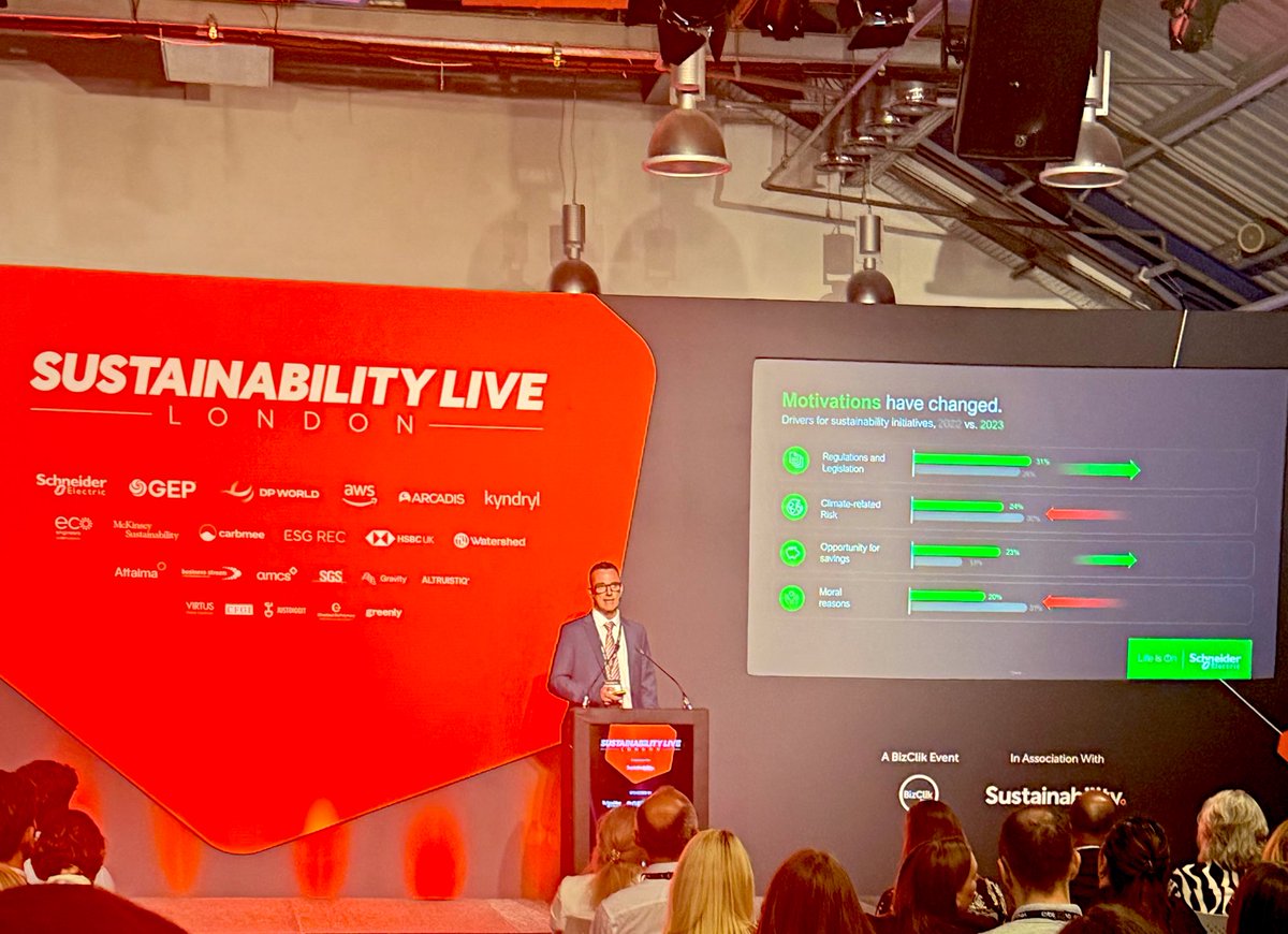 Lagstiftning är den främsta drivfaktprn för företag att skapa hållbarhet <a href="/GlenWhite2/">Glen (GW) White</a> @sustainabilitylive
