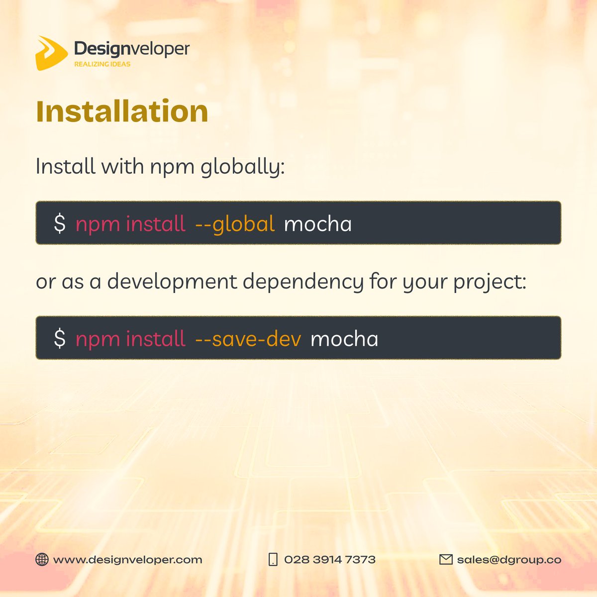 Designveloper's tweet image. Me: I love coffee.
Also me: I love Mocha. ☕👨💻
One keeps me awake, the other keeps my code bug-free.
#javascript #softwaretestingtraining #SoftwareDevelopment