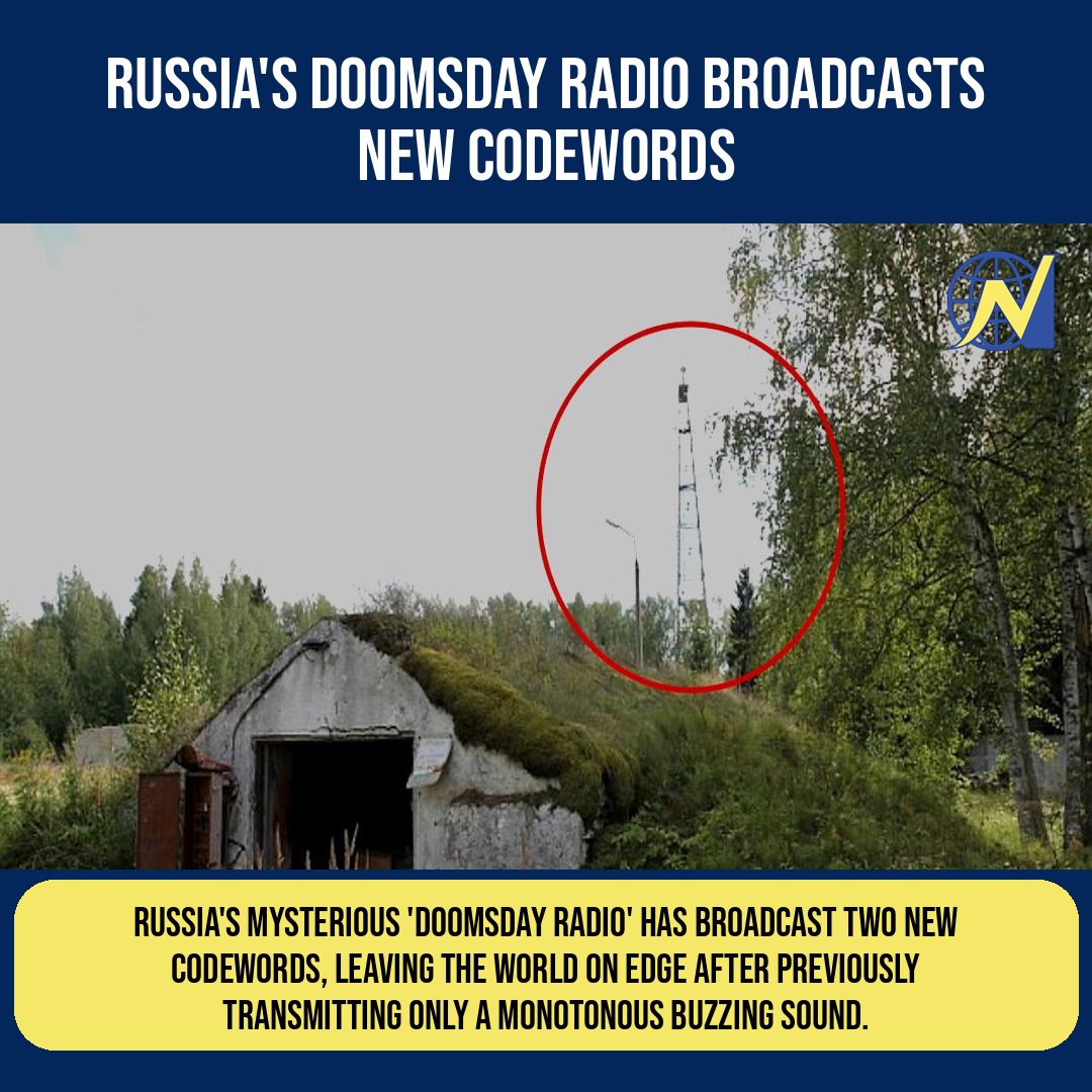 Newsoriaeng's tweet image. ⚠️ Russia's Mysterious 'Doomsday Radio' Broadcasts Chilling New Codewords — Russia's mysterious 'Doomsday Radio' has broadcast two new codewords, leaving the world on edge after previously transmitting only a monotonous buzzing sound.
#Codewords #Russia #RussiasDoomsdayRadio…