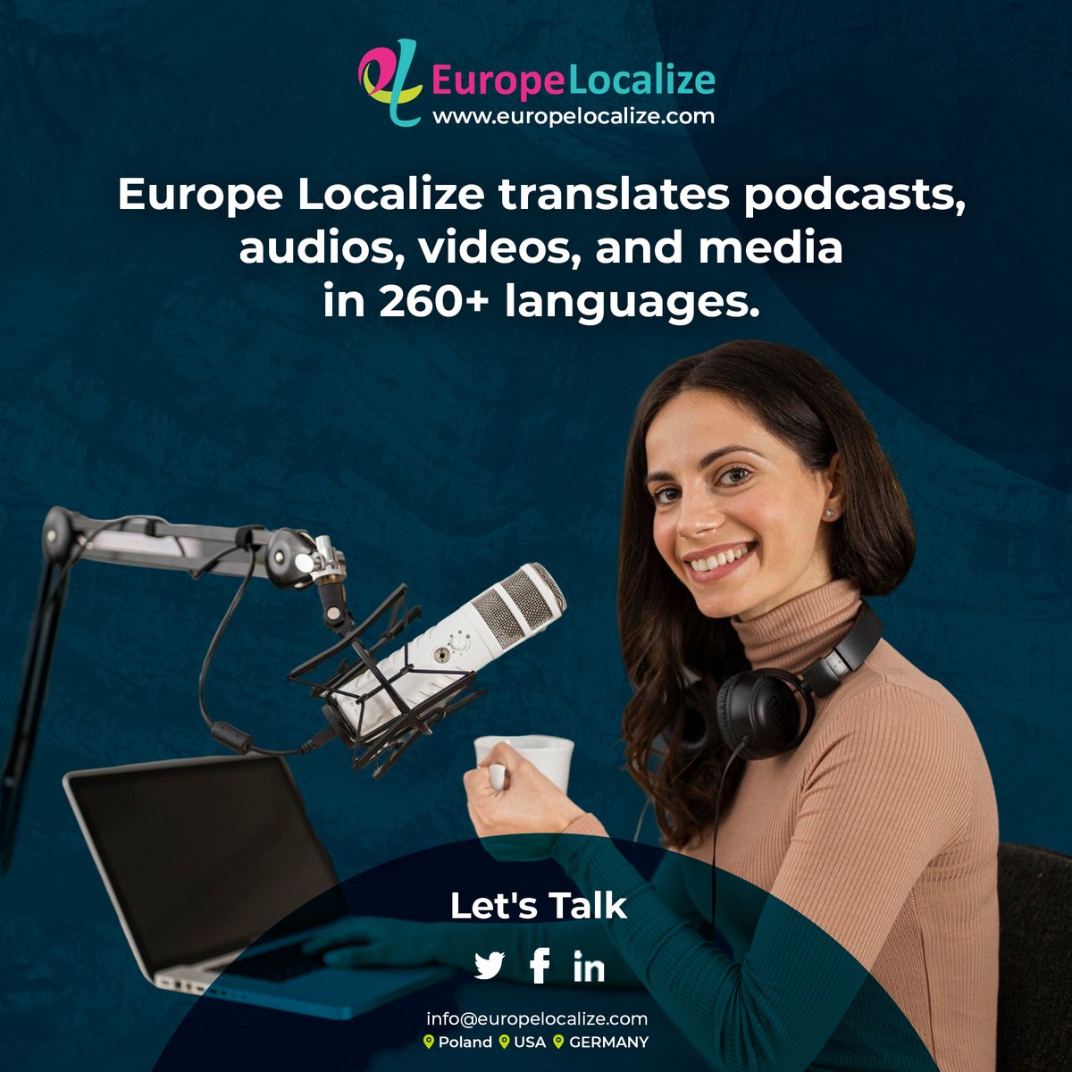 EuropeLocalize's tweet image. 🎬 Subtitles, dubbing, voiceovers — we do it all. 👉 With Europe Localize, your multimedia speaks 260+ languages.
shorturl.at/wcxDf
#MultimediaTranslation #Localization #EuropeLocalize