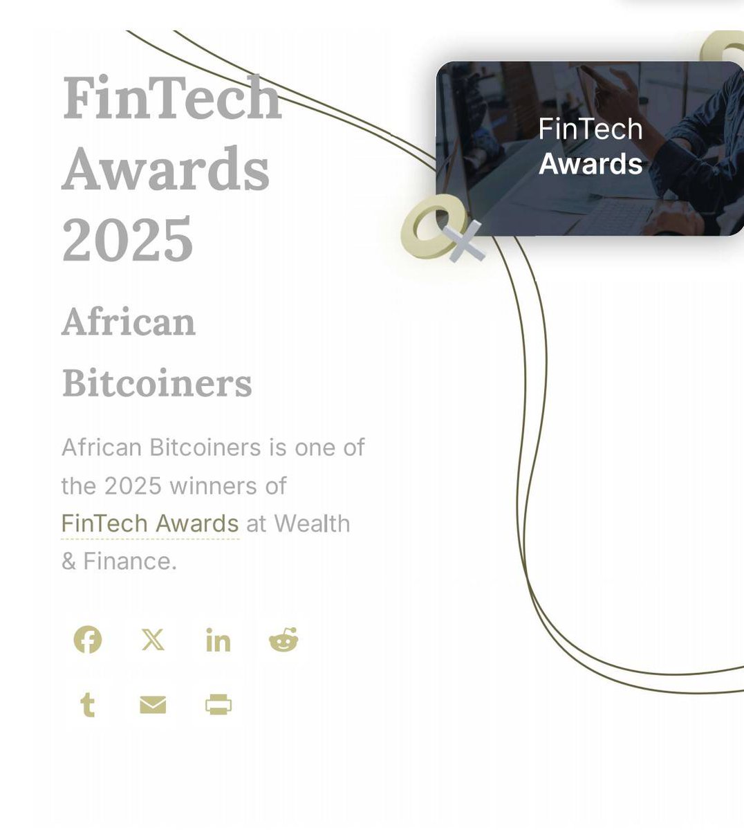 🌍 We do this for Africa!

Sometimes, in our relentless drive to expand Bitcoin education and reach more people, we forget to pause and appreciate how far we’ve come. Moments like this humble us.

We are truly honored to be recognized as the Best Bitcoin Education Initiative 2025