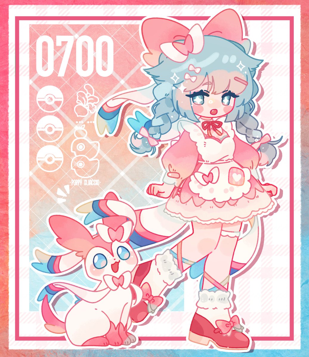 【 抽獎展示 】03︙仙子伊布 ✖︎ 造型設計💗✨
最後一張寶可夢的還債！！嘿嘿 (*´ω`)
仙子伊布太可愛了！所以這套是整個粉嫩粉嫩的小兜洋裝~配上超多蝴蝶結！
感謝霜降牛肉來參加抽獎~希望尼會滿意這套服裝！

☰ 商業委託目前排單至十月尾 ☰
歡迎聯絡洽談 • 插畫繪製 •驚喜包 • 服裝設計