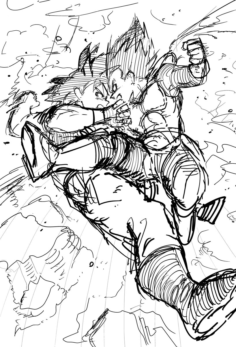 申し訳ございません。
今回コミカライズ版災悪のアヴァロンは休載をいただいております。

お詫びイラストも間に合わなかったので 本編とか関係ないですが、少し前に描いたドラゴンボールの落書きをお納めください。