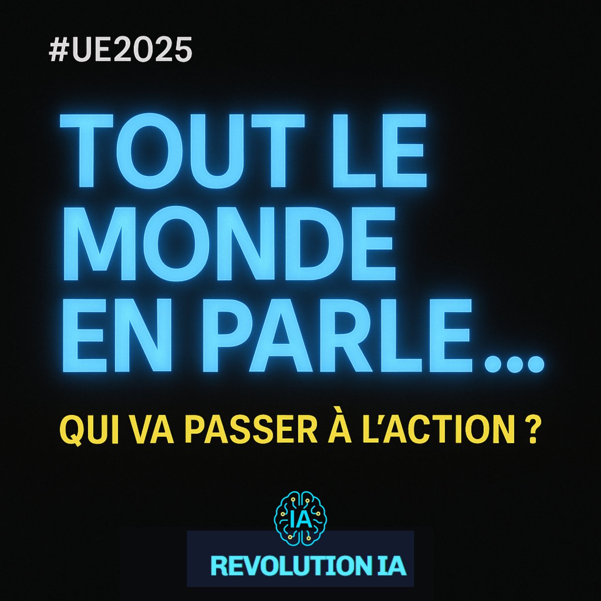 🚨 Tout le monde parle d’IA aux #UE2025…
Mais qui va vraiment passer à l’action ? 👀

👉 La semaine prochaine, lancement de Révolution IA : l’espace qui transforme les belles paroles en vrais usages.

📌 Inscris-toi sur la liste d’attente : intelligenceartificielle.podia.com