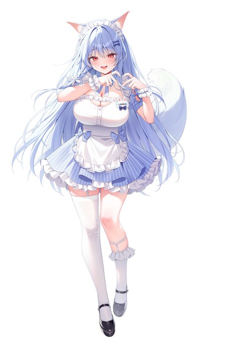 ご主人様も一緒に、萌え萌えきゅんきゅん～💙 