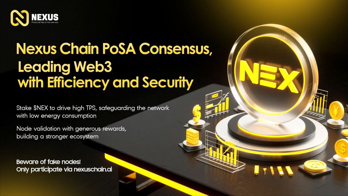 JoshWeb3Tech's tweet image. 🚀 #Nexus brand upgrade officially launched!
Low-energy PoSA consensus ⚡ + ZK-Proofs privacy 🔒 + RWA liquidity staking 💰
Faster cross-chain, better experience!
📅 Pre-launch event running from September 10th to September 15th, more exciting announcements coming soon~…