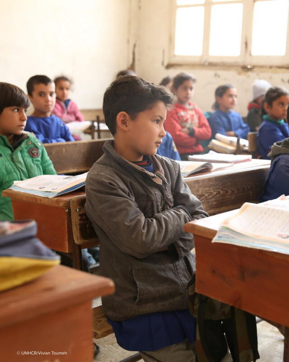 UNHCRGreece's tweet photo. Schools are more than places of learning. They are refuge for people forced to flee.
Protecting schools from attack saves lives and secures a brighter shared future for us all.
#UniteToProtect https://t.co/YN2P3C22D8