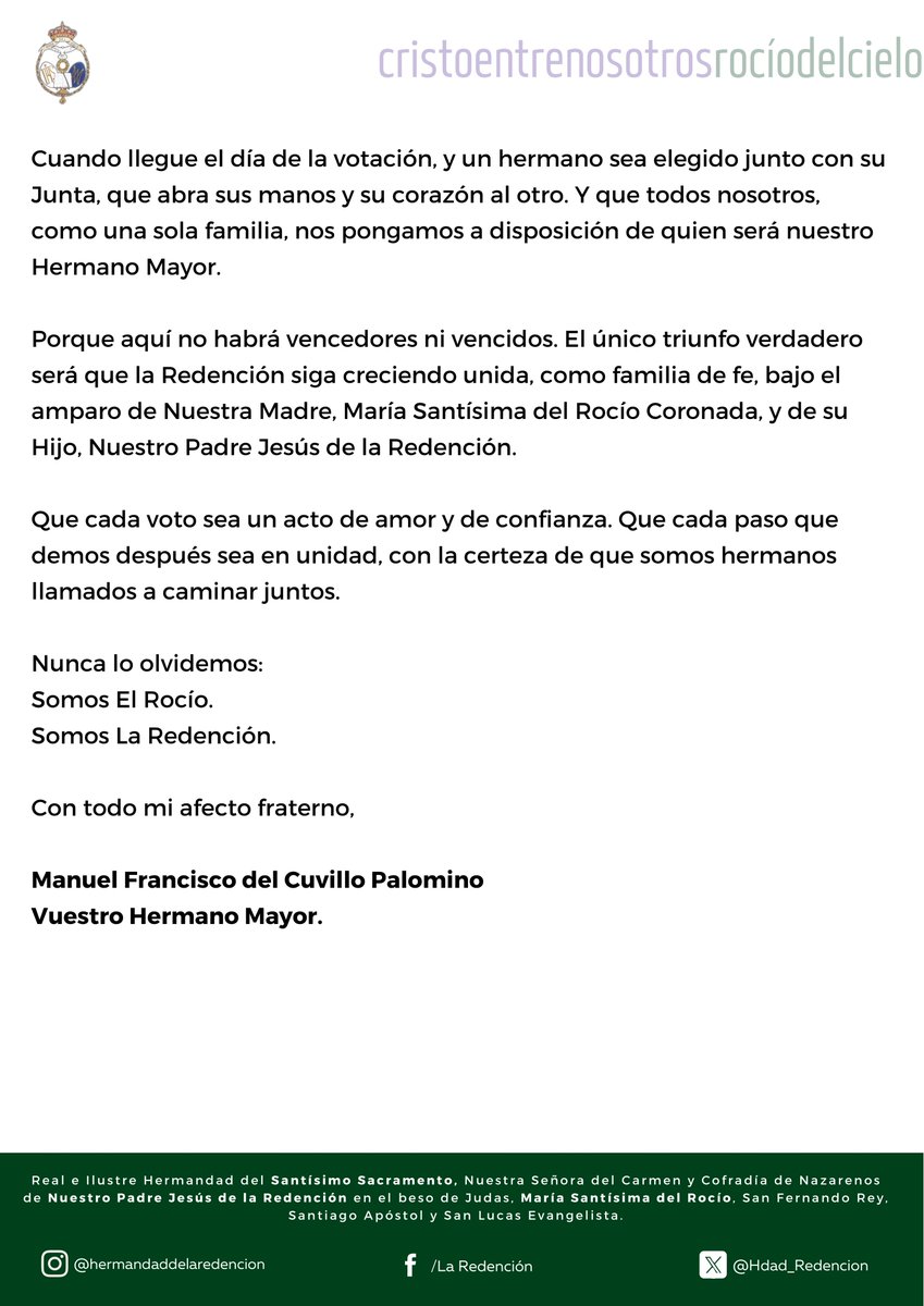 Hermandad de la Redención tweet media