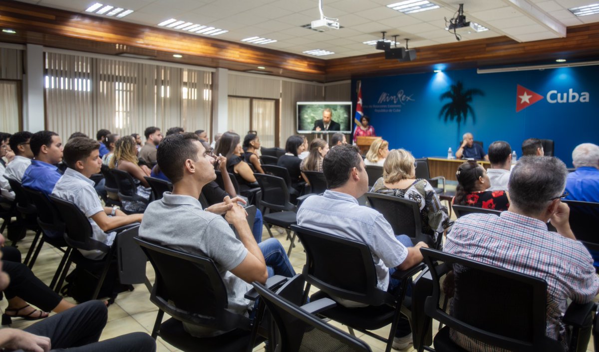 Bruno Rodríguez P (@brunorguezp) on Twitter photo Bienvenidos a <a href="/CubaMINREX/">Cancillería de Cuba</a> los egresados de <a href="/ISRICuba/">ISRI Cuba</a>. Con ustedes, la #DiplomaciaRevolucionaria seguirá nutriéndose del patriotismo y energía que caracteriza a los jóvenes de #Cuba.
Los exhortamos a prepararse con dedicación para seguir defendiendo la Revolución y el Socialismo. Bienvenidos a <a href="/CubaMINREX/">Cancillería de Cuba</a> los egresados de <a href="/ISRICuba/">ISRI Cuba</a>. Con ustedes, la #DiplomaciaRevolucionaria seguirá nutriéndose del patriotismo y energía que caracteriza a los jóvenes de #Cuba.
Los exhortamos a prepararse con dedicación para seguir defendiendo la Revolución y el Socialismo.