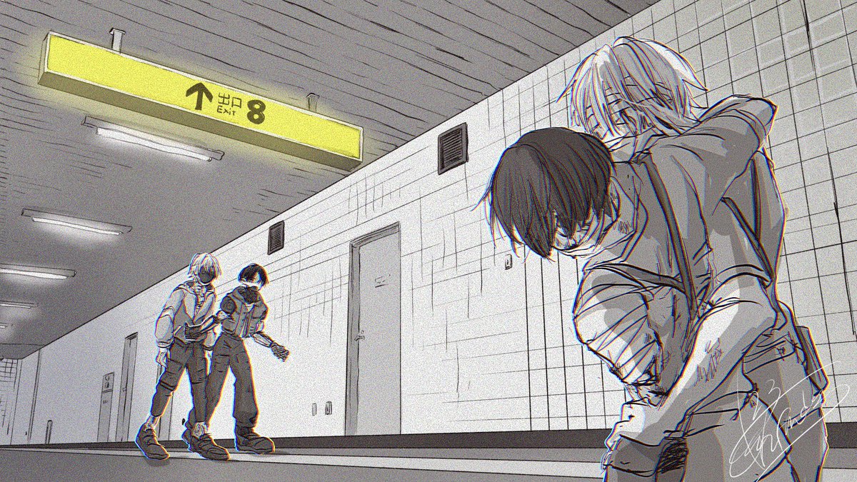 ⚠️もう全部注意‼️
何でもありな人向け🦾と📺

8逡出!^どち_ﾗが異'ｼ変？
（背景トレス）