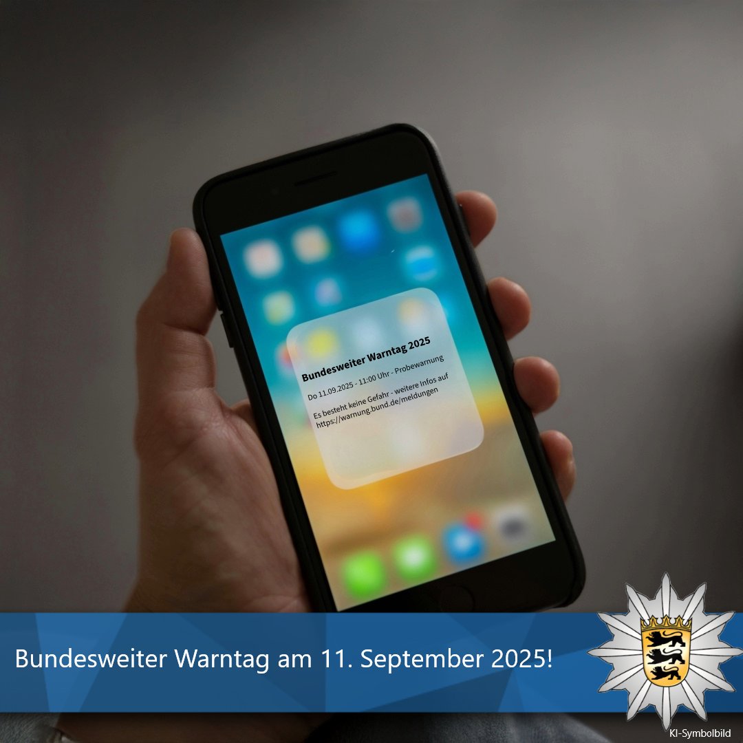 🚨 #Warntag2025 am 11.09. um 11 Uhr 🚨

Bund, Länder &amp; Kommunen testen Sirenen, Apps, Cell Broadcast &amp; mehr.

 👉 Ziel: Bevölkerung im Ernstfall schnell erreichen.

ℹ️ Infos: bbk.bund.de/DE/Warnung-Vor…