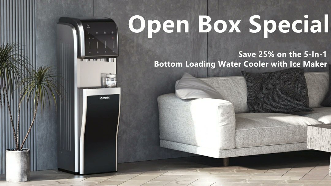 Pureplus4's tweet image. Now you can get the 5-in-1 Bottom Loading Water Cooler with Crushed &amp;amp; Chewable Ice Maker for just $419.99 (was $559.99)! 🎉
👉 These are Open Box models—minor scuffs by shipping, but fully tested &amp;amp; working like new. Limited stock, so don’t wait!
 bit.ly/4nrXBfL