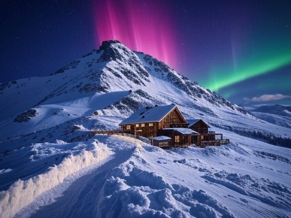 MagicThingsX's tweet image. “A mountain under the northern lights – pure magic! Would you like to be there? @grok, what do you think? #AIGenerated #AuroraMagic