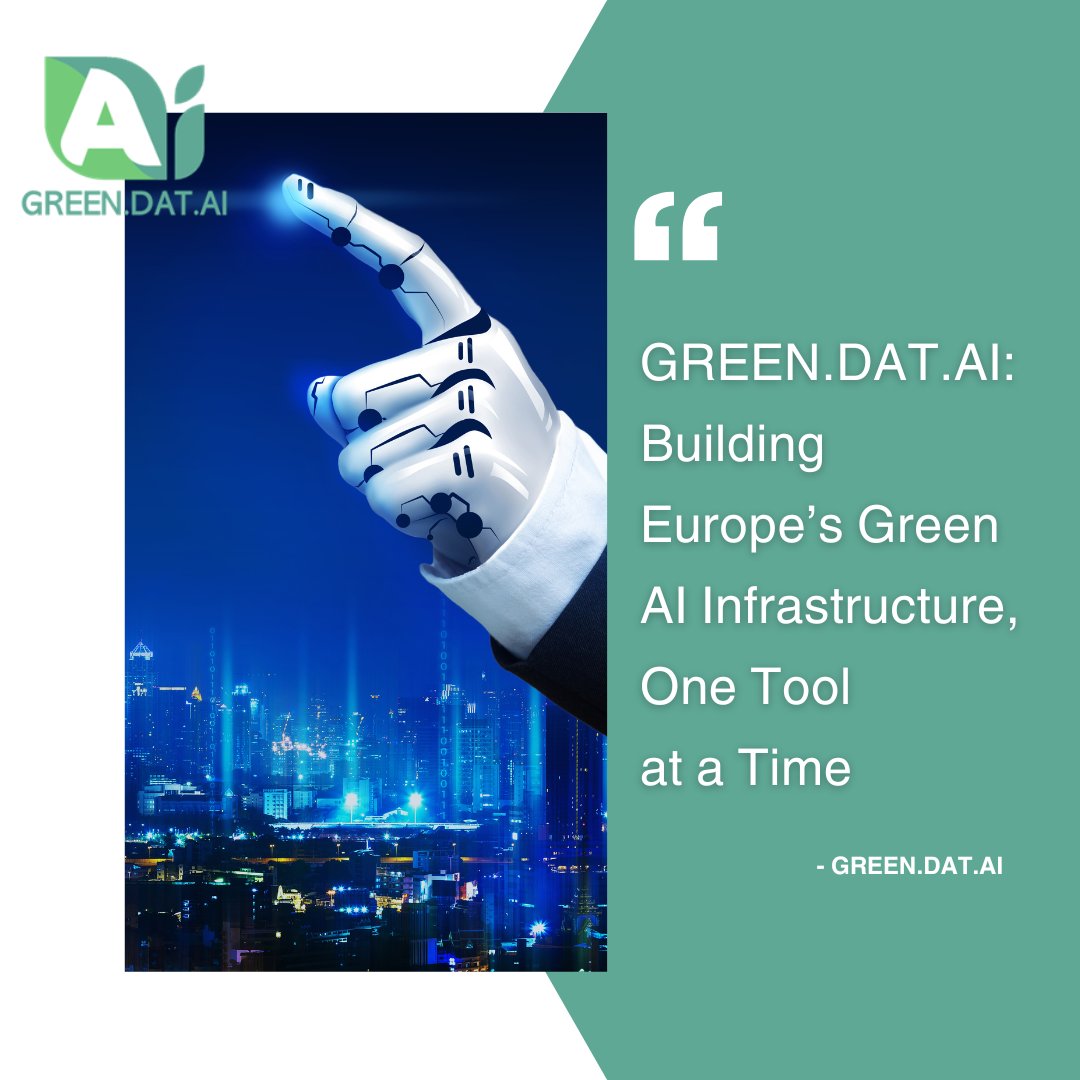 🔧 Building Europe’s Green AI, one tool at a time.

<a href="/GREEN_DAT_AI/">GREEN DAT AI EU Project</a> is creating a toolbox for sustainable AI:
🧠 Open-source &amp; FL-ready
🔁 FAIR-compliant
📡 Built for the edge—not the cloud

Smart, responsible AI for the EU Green Deal♻️

#GreenAI #DataSpaces #HorizonEurope
