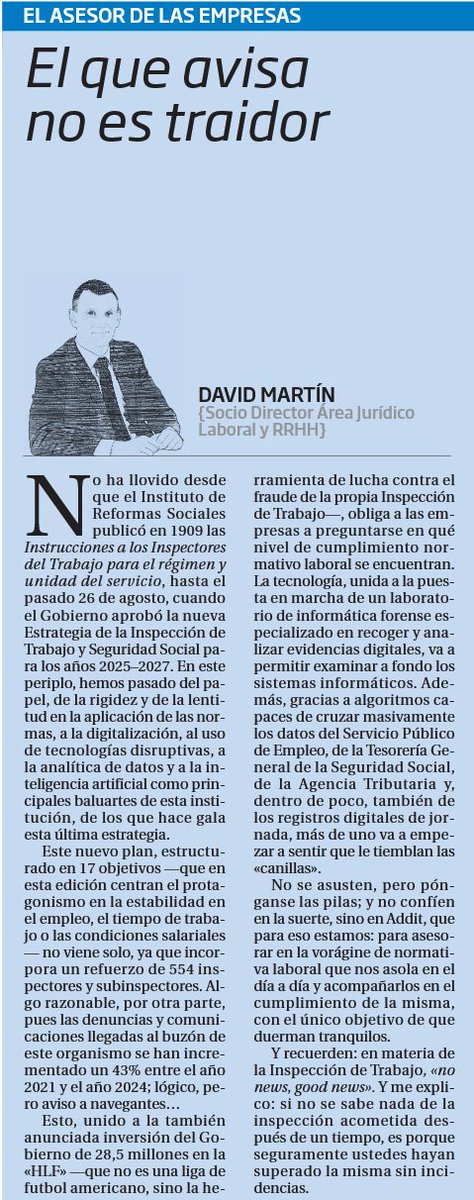 🔵La evolución llega a la Inspección de Trabajo.

En 1909: Instrucciones en papel 📝
En 2025: #IA, datos y digitalización 📊💡

En Addit creemos que la innovación no espera siglos: se construye día a día.✍️<a href="/davidmm_AV/">David Martín</a> #laboral #Ávila