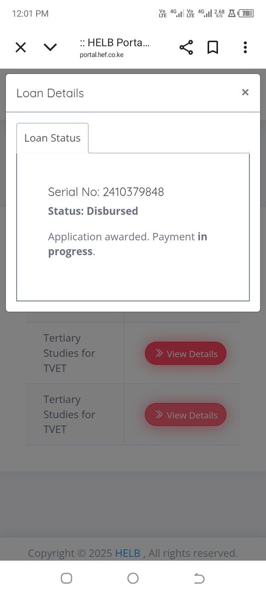Hallo kindly applied 2024/2025,no tuition amount paid on received for upkeep amounts my id/no 418592497,
Kindly assist me