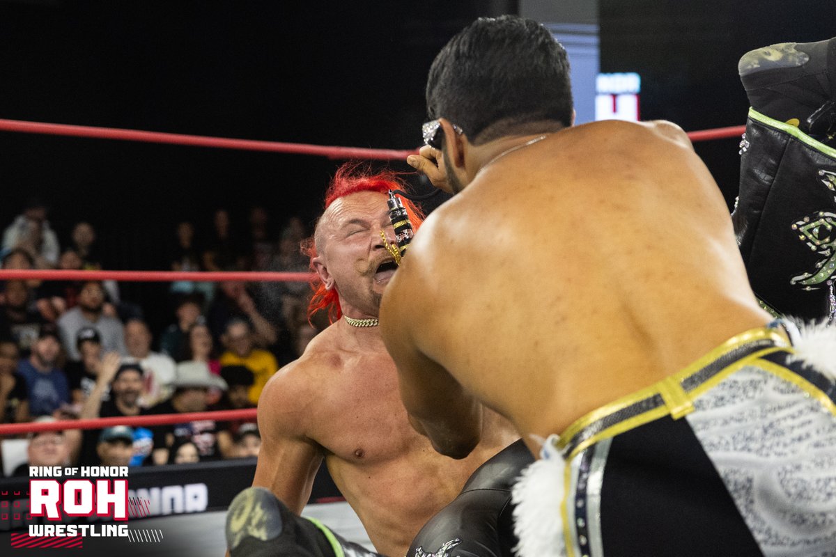 Another victim of SEED! <a href="/suavemansoor/">Mansoor</a> blinds <a href="/AlexZayneSauce/">Alex Zayne - アレックス・ゼイン</a>, setting up <a href="/TheRealMorrison/">John Morrison</a> for victory!

Watch the special YouTube episode of ROH TV ⤵️
youtu.be/jUaGwg3Zk0o?si
