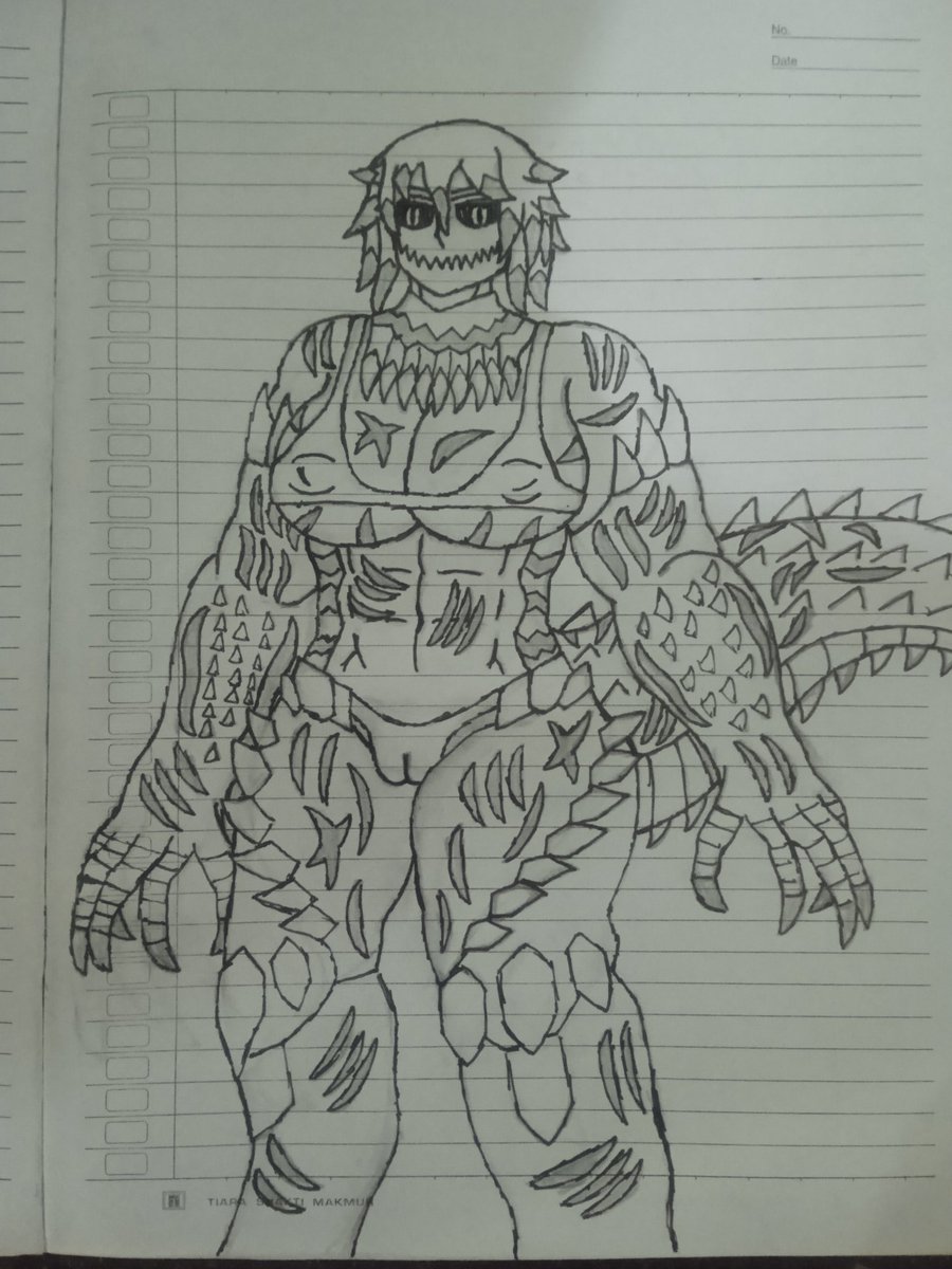 fleshyandhealed's tweet image. #deviljho OC (Nymira Bernstein). A favorite and most loved Monster Hunter OC of mine. I might even redraw her again :3. Well she's also a tough cookie to break (and draw...), she's one of the top wyvern girls that I drew and love the most (I drew her around in mid - late 2024)