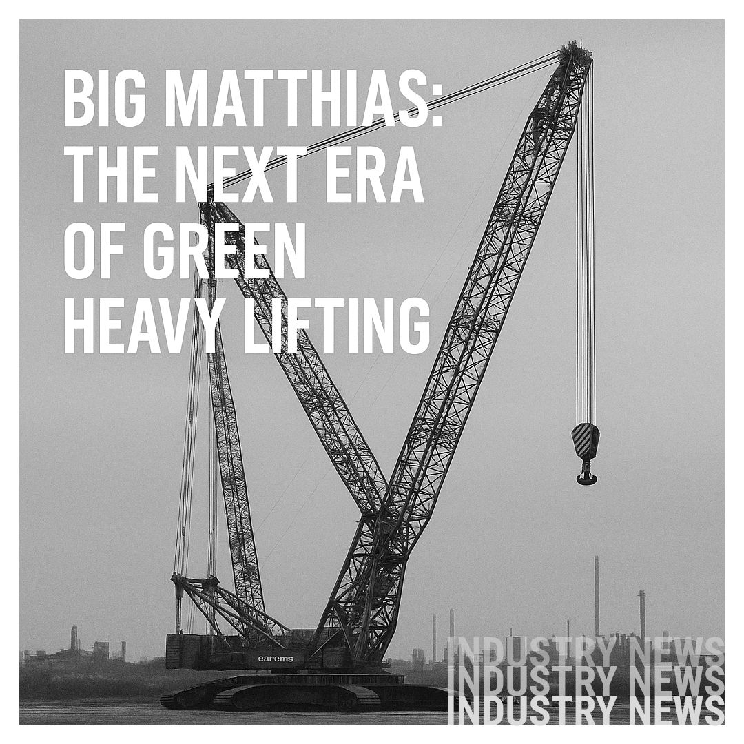 CADprecision's tweet image. A zero-emission crane with 3,200t capacity?

Meet Sarens&apos; SGC-170 &apos;Big Matthias.&apos; Fully electric, regenerative energy recovery, relocates in under a week. Power + sustainability in one giant leap.

s.cad.onl/jkqzft

#Cranes #GreenEngineering #HeavyLift