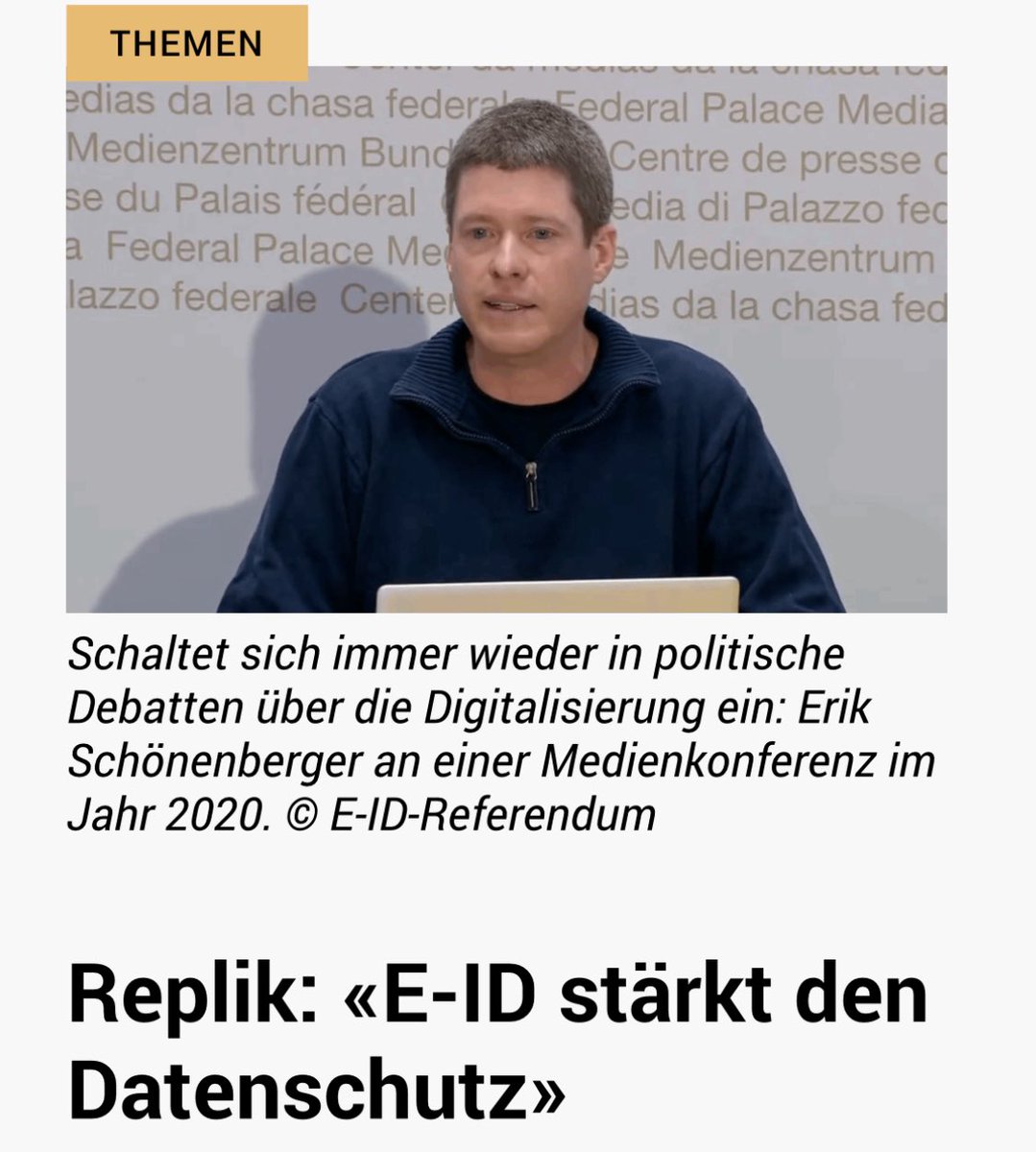 dani_graf's tweet image. Richtigstellung. Klingt trocken – ist aber das Rückgrat jeder glaubwürdigen Abstimmungskampagne.

Nur so können sich die Leute ein echtes Bild machen. Wenn es um die e-ID geht, lohnt sich das besonders! 

Also, wie steht es wirklich um den Datenschutz?

👉🏼 Erik Schönenberger…