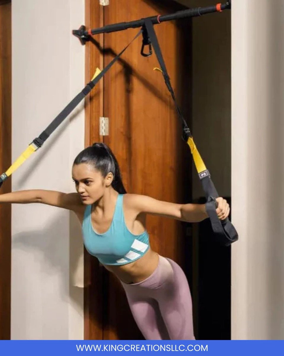 kingcreations_'s tweet image. Take your fitness routine to new heights with the Suspension Trainer Belt — designed for strength, stability, and full-body conditioning.

Lightweight and portable for workouts anywhere
Builds core strength and improves balance
---
kingcreationsllc.com/products/suspe…
.
#SuspensionTrainer