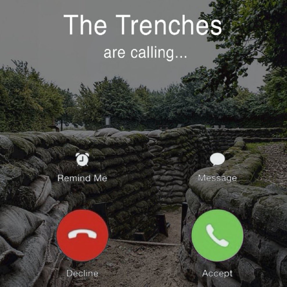 Gm my guys, trenches calling