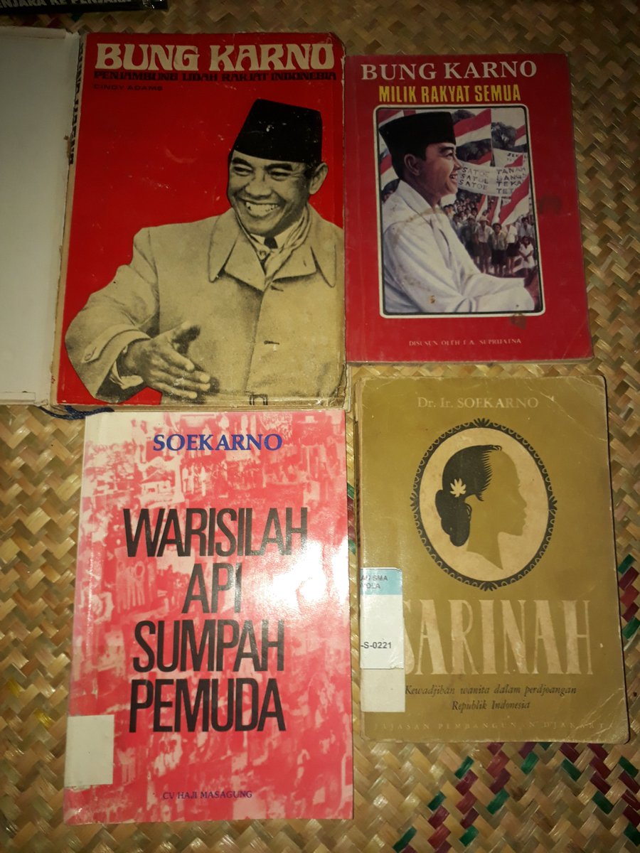 OzanSept's tweet photo. Bung Karno
Empat buku Soekarno
- Penyambung Lidah Rakyat cet. 1. Belum Revisi
- Sarinah cet. 2
Bekas. Bagus. Detail bisa dm.

200 ribu. Edisi bulan Kemerdekaan. https://t.co/mQuj0ztv7M