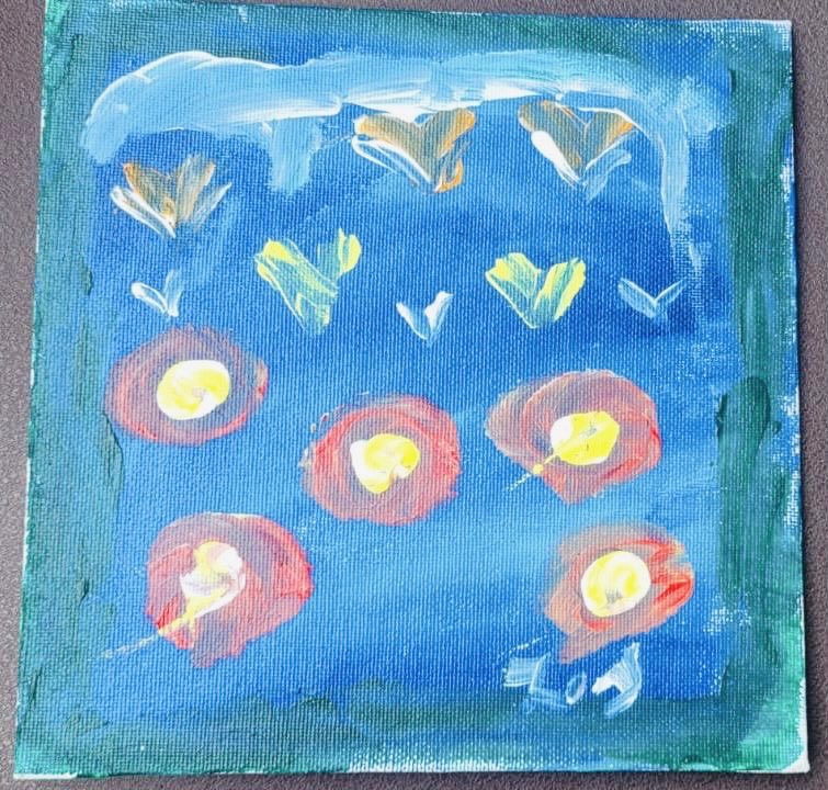 asase_art's tweet image. Paintings done by students without using any tools in their first art workshop.

#artworkshop #expressivearts