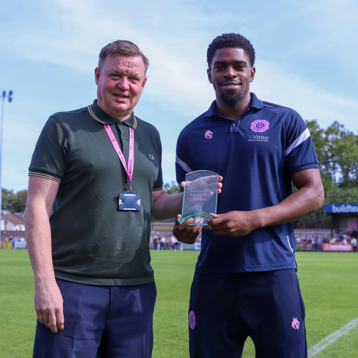 Defender Geofrey Okonkwo was voted as our August Player of the Month in partnership with the Dulwich Hamlet Supporters' Trust. 

Congratulations Geofrey!