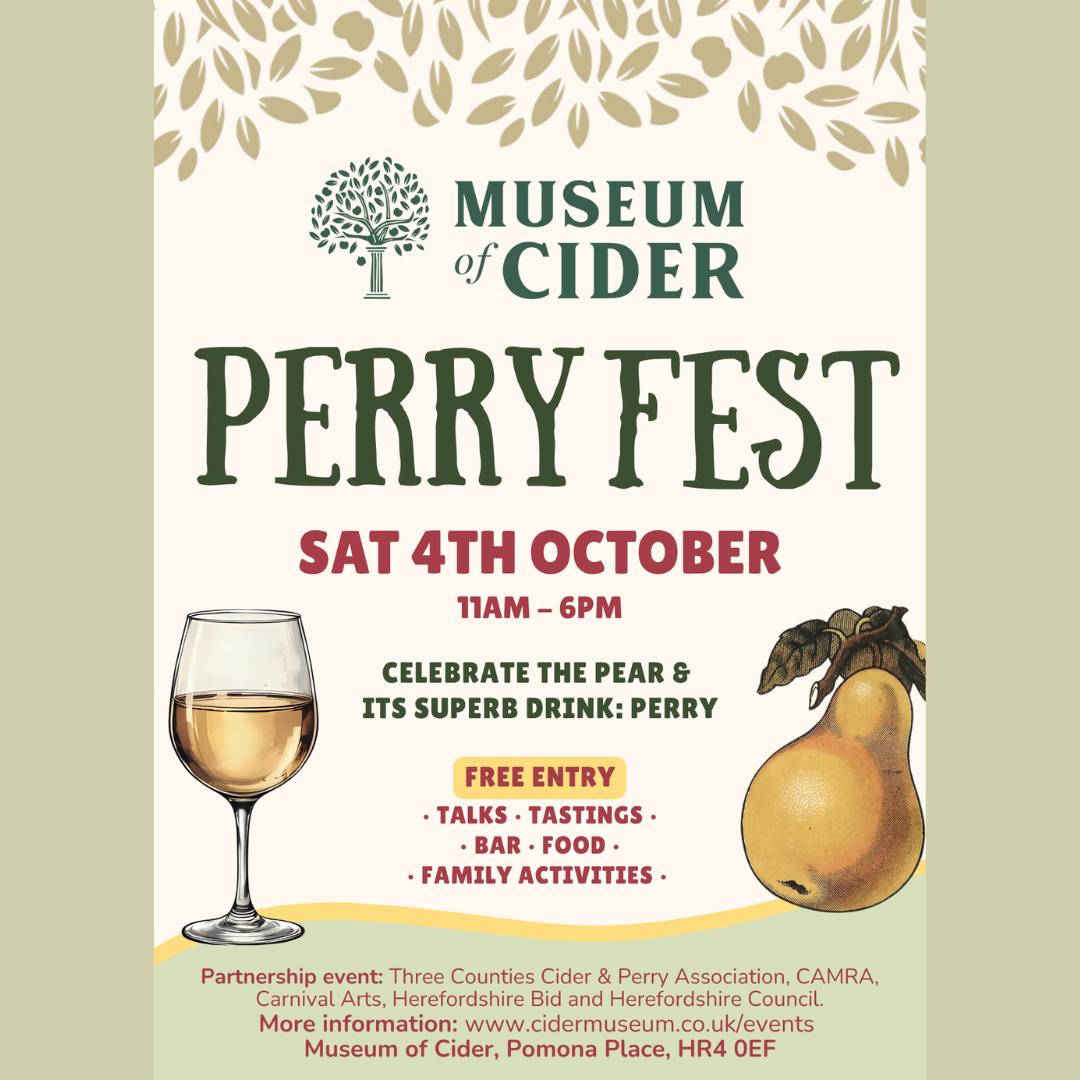 Perry Fest 2025 at the Museum of Cider 

We’re delighted that Hereford City Council is supporting this year’s Perry Fest – a celebration of the pear and its most delicious drink, Perry!

More info: ciderMuseum.co.uk/events
#PerryFest2025 #HerefordEvents #HerefordCityCouncil