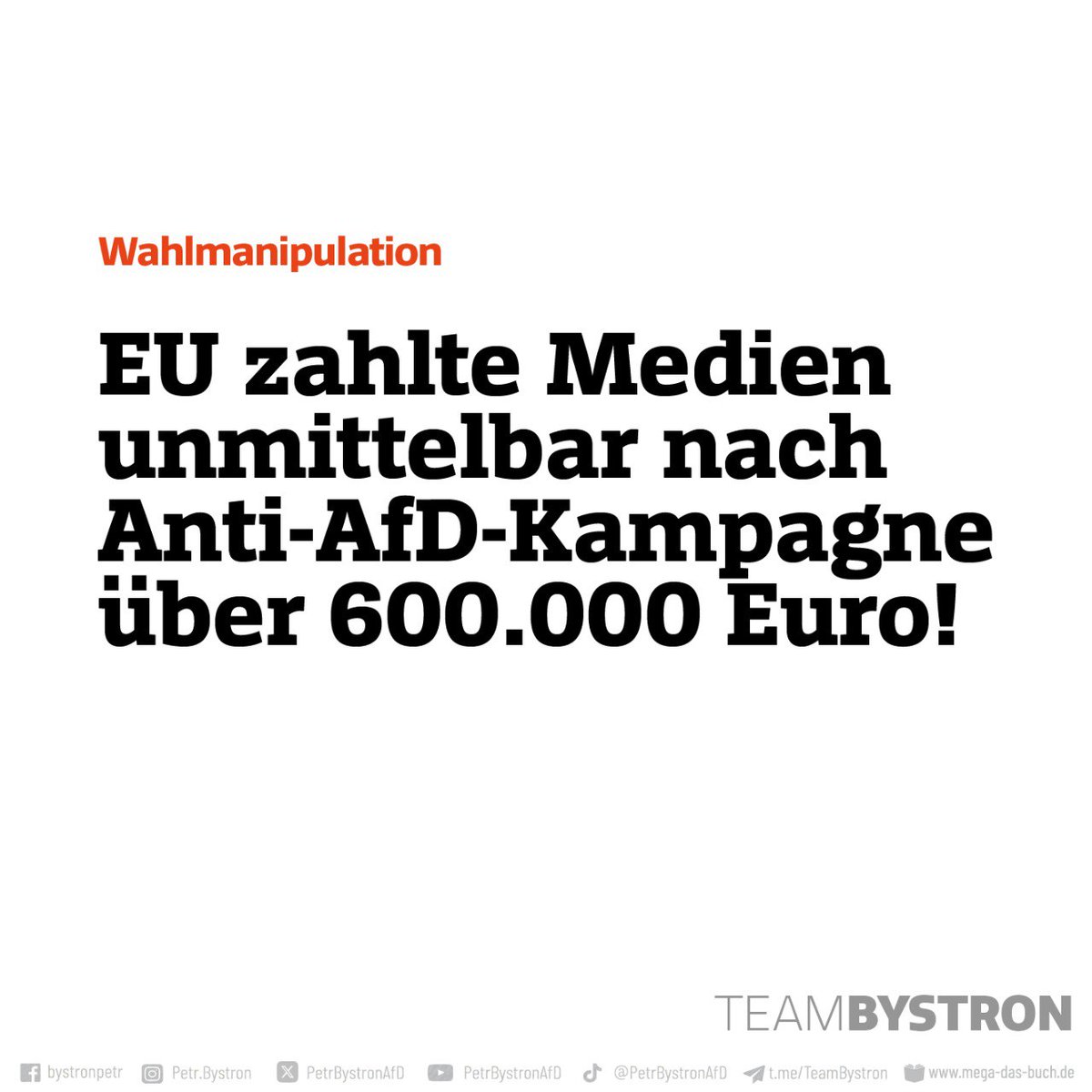 ᴘᴇᴛʀ ʙʏsᴛʀᴏɴ (@petrbystronafd) on Twitter photo Diese Schlagzeile werden Sie im <a href="/derspiegel/">DER SPIEGEL</a> nicht lesen.
Das Journalistennetzwerk <a href="/OCCRP/">Organized Crime and Corruption Reporting Project</a> manipulierte die EU-Wahl aktiv – wenige Monate später zahlte die EU weit über eine halbe Million Euro. Dem Netzwerk gehören Medien wie der Spiegel an. Friedenspolitiker wurden durch OCCRP zu Diese Schlagzeile werden Sie im <a href="/derspiegel/">DER SPIEGEL</a> nicht lesen.
Das Journalistennetzwerk <a href="/OCCRP/">Organized Crime and Corruption Reporting Project</a> manipulierte die EU-Wahl aktiv – wenige Monate später zahlte die EU weit über eine halbe Million Euro. Dem Netzwerk gehören Medien wie der Spiegel an. Friedenspolitiker wurden durch OCCRP zu