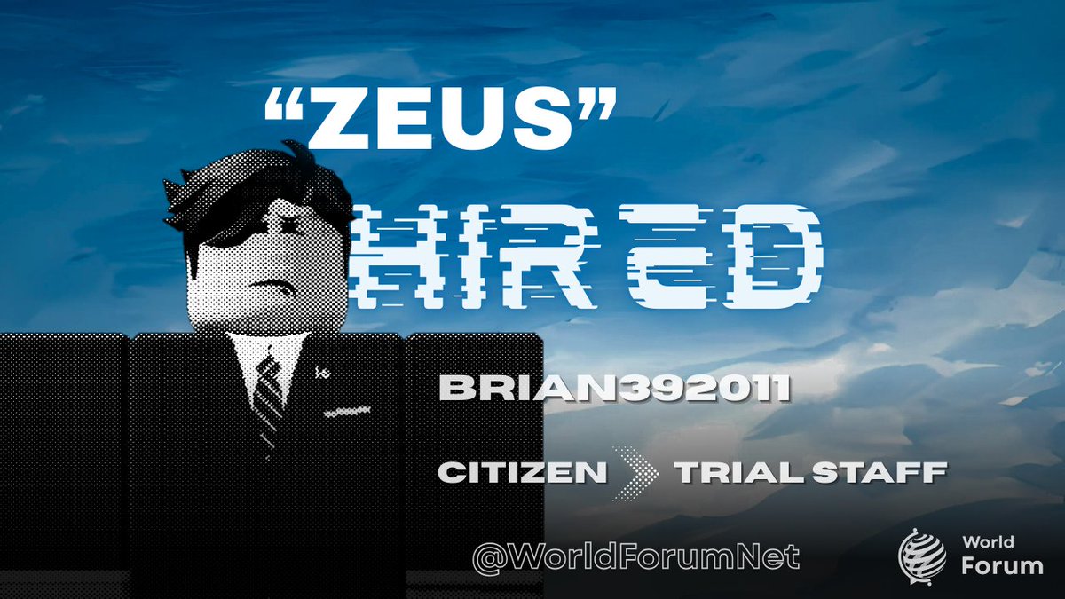 WorldForumNet's tweet photo. We’re pleased to announce that Zeus has joined the Moderation Team as a Trial Staff member! His role will help strengthen fairness and support within our community.
#WorldForum https://t.co/3TSGk7qJFC