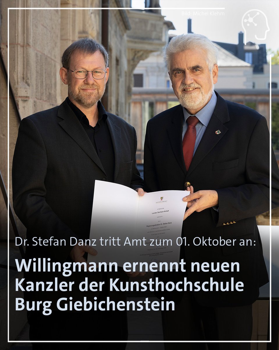 MWU Sachsen-Anhalt (@mwu_lsa) on Twitter photo Wissenschaftsminister Prof. Dr. <a href="/WillingmannA/">Armin Willingmann</a> ernannte am gestrigen Montag Dr. Stefan Danz zum neuen Kanzler der Burg Giebichenstein Kunsthochschule Halle . #wissenschaft #forschung #sachsenanhalt #mwu Wissenschaftsminister Prof. Dr. <a href="/WillingmannA/">Armin Willingmann</a> ernannte am gestrigen Montag Dr. Stefan Danz zum neuen Kanzler der Burg Giebichenstein Kunsthochschule Halle . #wissenschaft #forschung #sachsenanhalt #mwu