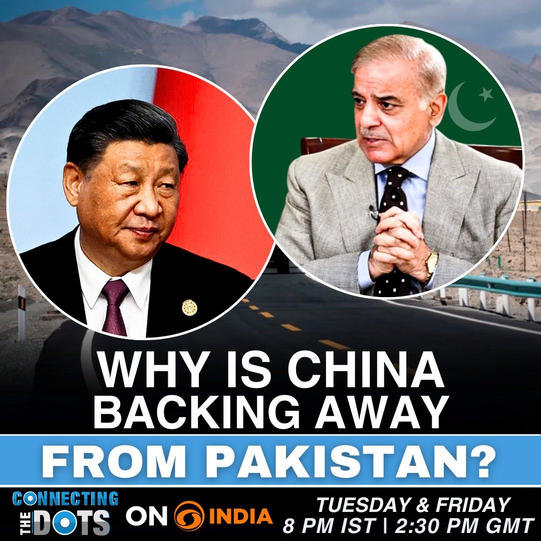 DDIndialive's tweet photo. The $60 Billion Question: Why is China Backing Away from Pakistan?
Watch 'Connecting The Dots' with @markplynn
September 9, 2025 8 pm IST or 1430 GMT on @DDIndialive
#ChinaPakistan
#CPECUpdate
#BeltAndRoadInitiative https://t.co/QI8GRq1L9U