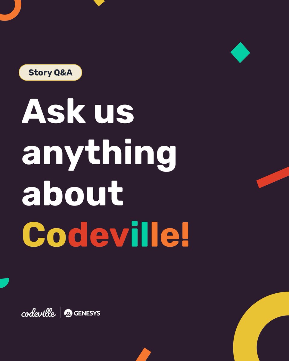 _codeville's tweet image. Ask us anything about Codeville we might have an answer to your questions. 😎