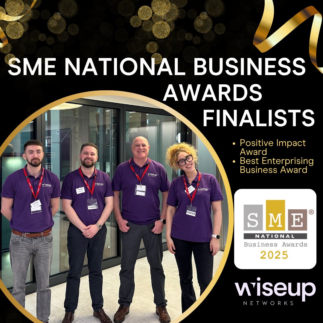 Thrilled to announce that Wiseup has been shortlisted as a finalist at the SME National Business Awards in two categories:

🏆 Positive Impact Award
🏆 Best Enterprising Business Award

Creating positive change &amp; continuing to evolve is what drives us. Bring on 7th Nov!